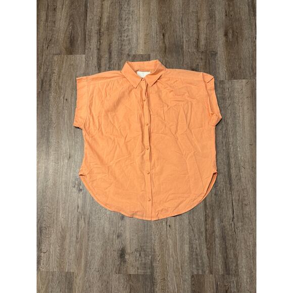 Citizens Of Humanity Women's Penny Short Sleeve Blouse Size Small - Picture 1 of 11